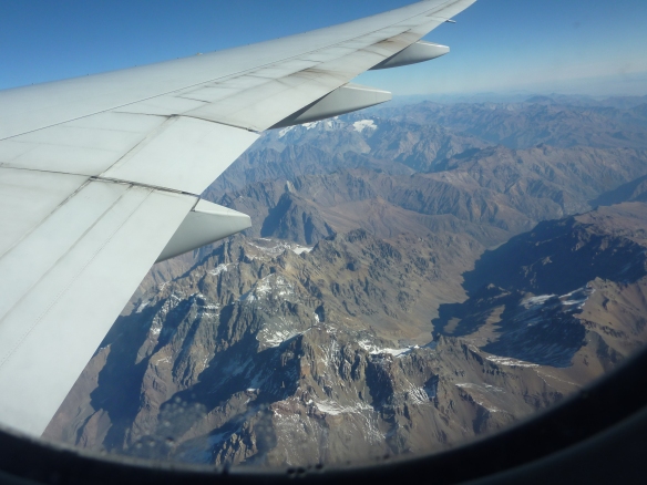 Aquela última vista dos Andes antes de chegar em casa